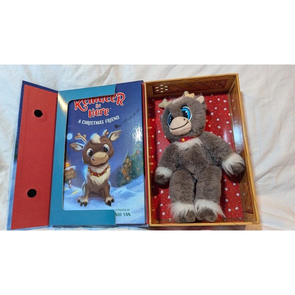 Reindeer in Here A Christmas Friend w/HC Book & Plush Gift Set ~Target Exclusive